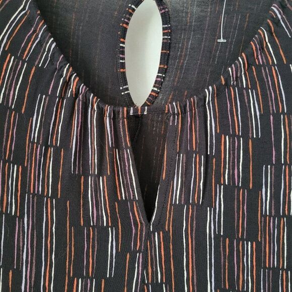 Apt. 9 dress office stretchy knit Colorful XL Shift Professional keyhole chic - Picture 9 of 15